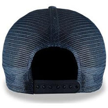 Load image into Gallery viewer, Navy Blue with Mesh Weathered - Unstructured Baseball Cap