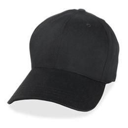 Black with Long Visor - Structured Baseball Cap