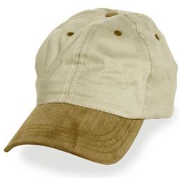 Cream with Brown Visor - Unstructured Baseball Cap