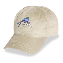 Cream with Marlin Logo - Unstructured Baseball Cap