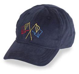 Navy Blue with Nautical Flags Logo - Unstructured Baseball Cap