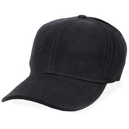 Black - Structured and Fitted Baseball Cap