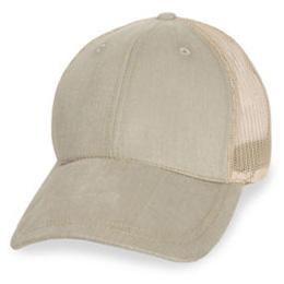 Cream Mesh with Long Visor - Structured Baseball Cap
