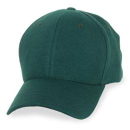 Dark Green Wool - Structured Baseball Cap
