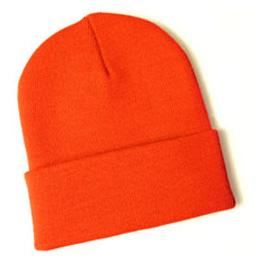 Blaze Orange Knit Hat