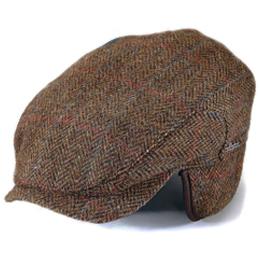 Harris Tweed Longshoreman with Ear Flaps